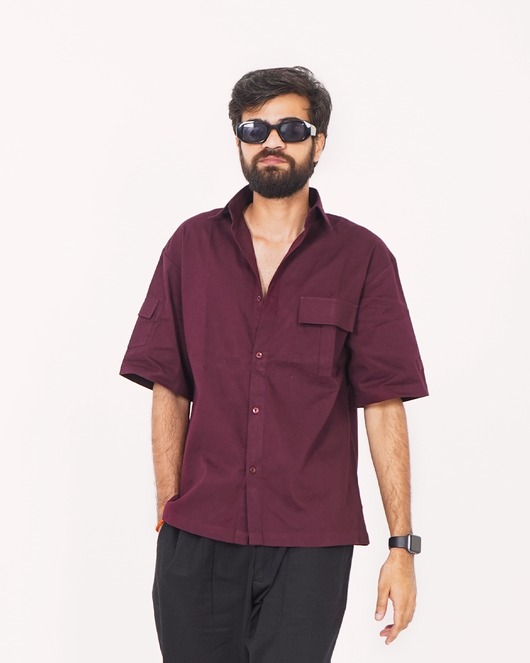 Marco Relaxed Shirt - Wine