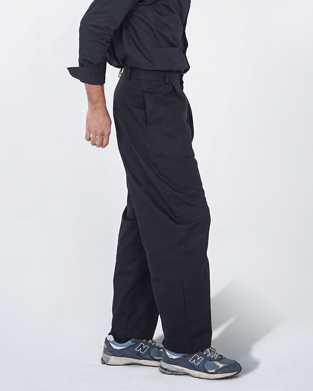 Nico Pleated Trousers - Black