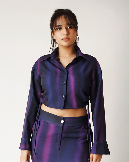 DUSK-HOUR CROPPED SHIRT