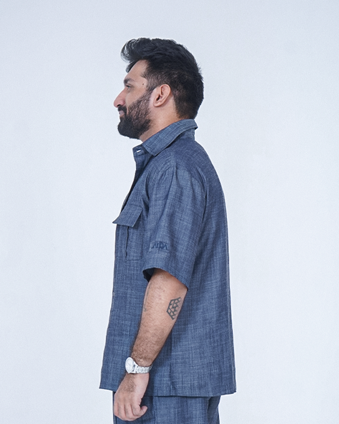 Marco Relaxed Shirt - Ashblue