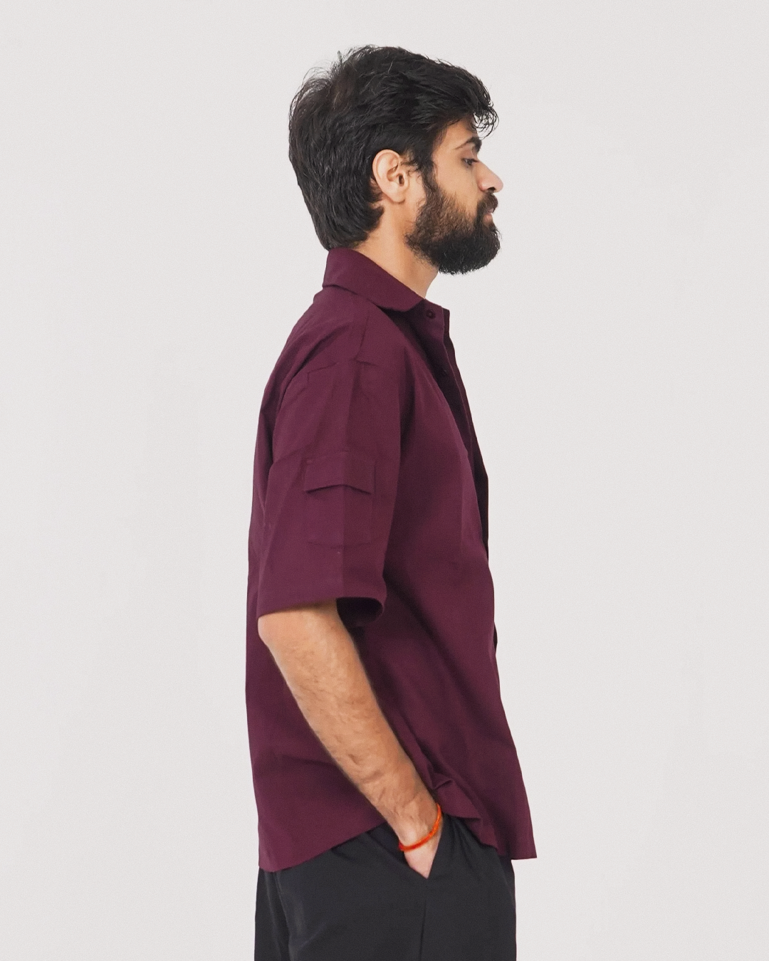 Marco Relaxed Shirt -  Wine